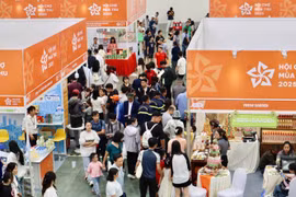 Phân khu tinh hoa Thu Hà Nội tại Hội chợ mùa Thu. (Nguồn: Vietnam+)