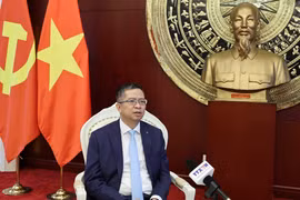 Đại sứ Việt Nam tại Trung Quốc Phạm Thanh Bình. (Ảnh: Quang Hưng/TTXVN)