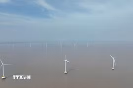 Công nghiệp năng lượng là một trong các ngành được ưu tiên phát triển trong chiến lược phát triển kinh tế biển của Đồng Tháp. (Ảnh: Công Trí/TTXVN)