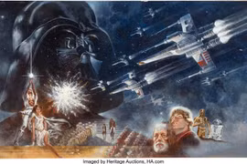 Bức họa được dùng làm ápphích phim "Star Wars". (Nguồn: Japan Today)