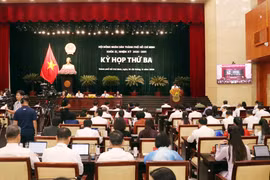 Quang cảnh phiên khai mạc Kỳ họp. (Ảnh: Xuân Khu/TTXVN)