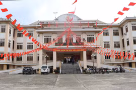 Trụ sở UBND xã Phục Hòa, tỉnh Cao Bằng. (Ảnh: Chu Hiệu/TTXVN)