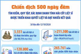 Chiến dịch 500 ngày đêm quy tập hài cốt liệt sỹ đạt nhiều kết quả