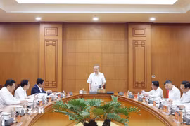 Tổng Bí thư Tô Lâm phát biểu. (Ảnh: Thống Nhất/TTXVN)