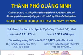 Một số thông tin về thành phố Quảng Ninh mới được thành lập
