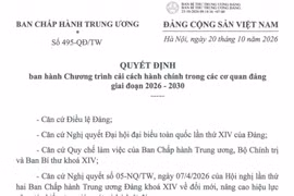 Chương trình cải cách hành chính trong các cơ quan đảng giai đoạn 2026-2030