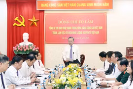 Tổng Bí thư Tô Lâm phát biểu.(Ảnh: Thống Nhất/TTXVN)