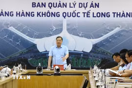 Phó Thủ tướng Thường trực Phạm Gia Túc phát biểu tại buổi làm việc. (Ảnh: Công Phong/TTXVN)