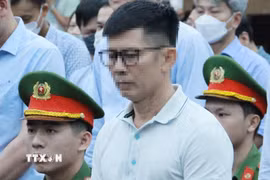 Bị cáo Nguyễn Duy Hưng, cựu Chủ tịch Tập đoàn Thuận An bị đề nghị mức án từ 10-11 năm tù. (Ảnh: Phạm Kiên/TTXVN)
