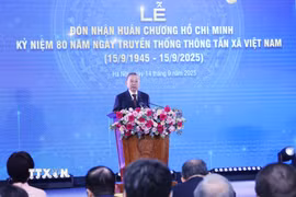 Tổng Bí thư Tô Lâm phát biểu tại lễ kỷ niệm. (Ảnh: Lâm Khánh/TTXVN)