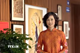 Thạc sỹ Nguyễn Thị Hồng Hạnh, Phó Viện trưởng Viện Thông tin (Viện Hàn lâm Khoa học xã hội Việt Nam) cho rằng, công tác thông tin, tuyên truyền luôn gắn với nhiệm vụ cổ vũ cách mạng, củng cố niềm tin và tập hợp sức mạnh của toàn dân tộc. (Ảnh: Diệu Thúy/TTXVN)