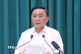 Đồng chí Trần Cẩm Tú, Ủy viên Bộ Chính trị, Thường trực Ban Bí thư. (Ảnh: Phương Hoa/TTXVN)