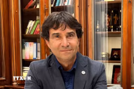 Ông Rodolfo Cáffaro Kramer, Chủ tịch Phòng thương mại khối Thị trường chung Nam Mỹ (Mercosur)-ASEAN. (Ảnh: Diệu Hương/TTXVN )