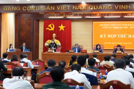 HĐND tỉnh thực hiện quy trình bầu chức danh Phó Chủ tịch UBND tỉnh Đắk Lắk khóa XI, nhiệm kỳ 2026-2031. (Ảnh: Ngọc Minh/TTXVN)