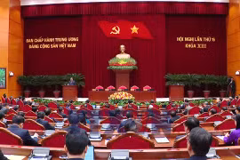 Quang cảnh lễ Bế mạc Hội nghị 15, Ban Chấp hành Trung ương Đảng khóa XIII