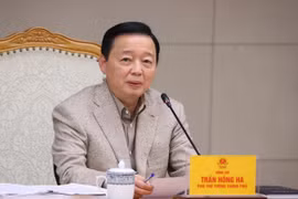 Phó Thủ tướng Trần Hồng Hà phát biểu chỉ đạo. (Ảnh: Văn Điệp/TTXVN)