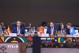 Thủ tướng Phạm Minh Chính phát biểu tại Phiên thảo luận III Hội nghị Thượng đỉnh G20. (Ảnh: Dương Giang/TTXVN)