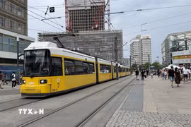 Đường phố tại thủ đô Berlin của Đức. (Ảnh: Thùy Linh/TTXVN)