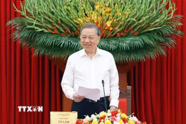 Tổng Bí thư Tô Lâm phát biểu. (Ảnh: Thống Nhất/TTXVN)