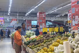 Người dân Đà Nẵng mua sắm tại siêu thị. (Ảnh: Khoa Chương/TTXVN)