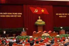 Tổng Bí thư, Chủ tịch nước Tô Lâm phát biểu bế mạc Hội nghị lần thứ tư Ban Chấp hành Trung ương Đảng khóa XIV. (Ảnh: Thống Nhất/TTXVN)