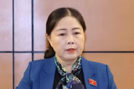 Bà Đoàn Thị Hảo, đại biểu Quốc hội khóa XV giữ chức vụ Phó Trưởng Đoàn đại biểu Quốc hội hoạt động chuyên trách khóa XV, phụ trách Đoàn đại biểu Quốc hội tỉnh Thái Nguyên. (Ảnh: Phương Hoa/TTXVN)