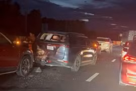 Hiện trường vụ tai nạn. (Nguồn: Báo Lao Động)