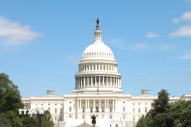Tòa nhà Quốc hội Mỹ ở thủ đô Washington D.C. (Ảnh: Đoàn Hùng/TTXVN)