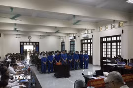 Toàn cảnh Phiên tòa. (Ảnh: Tiến Vĩnh/TTXVN)