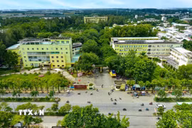 Toàn cảnh Trường Đại học Trà Vinh (tỉnh Vĩnh Long). (Ảnh: TTXVN phát)