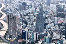 Tháp tài chính Bitexco nằm ở phường Sài Gòn được coi là trung tâm tài chính Thành phố Hồ Chí Minh hiện tại. (Ảnh: Hồng Đạt/TTXVN)