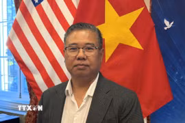 Ông Gary Thanh Nguyễn, Chủ nhiệm Câu lạc bộ Doanh nhân và Người Việt yêu nước vùng Đại đô thị Washington (DMV). (Ảnh: Ngọc Quang/TTXVN)