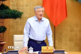 Phó Thủ tướng Thường trực Nguyễn Hòa Bình phát biểu. (Ảnh: Phạm Kiên/TTXVN)
