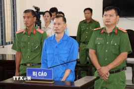 Bị cáo Thạch Chanh Tra tại phiên tòa. (Ảnh: Thanh Hòa/TTXVN) 