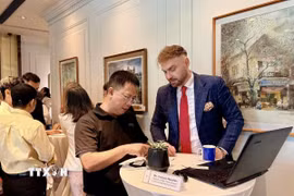 Doanh nghiệp Việt Nam và Ba Lan kết nối giao thương trực tiếp tại diễn đàn. (Ảnh: Mỹ Phương/TTXVN)