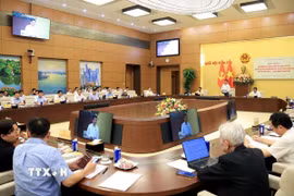 Phó Chủ tịch Quốc hội Nguyễn Hồng Diên chủ trì hội thảo. (Ảnh: Tuấn Anh/TTXVN)