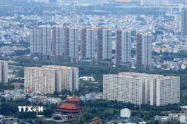 Các dự án chung cư ở thành phố Thủ Đức, Thành phố Hồ Chí Minh. Ảnh: Hồng Đạt - TTXVN