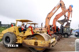 Một lễ khởi công dự án tại Bắc Ninh. (Ảnh: Đồng Thúy/TTXVN)