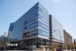 Trụ sở IMF tại Washington, D.C., Mỹ. (Ảnh: THX/TTXVN phát)