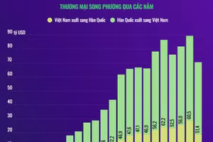  Quan hệ thương mại song phương Việt Nam-Hàn Quốc