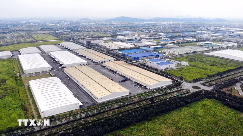 Một góc Khu công nghiệp và Đô thị VSIP Bắc Ninh với đầy đủ hạ tầng cơ bản. (Ảnh: Danh Lam/TTXVN)