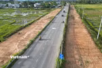 Một đoạn thuộc dự án cải tạo, nâng cấp Quốc lộ 14B. (Ảnh: Thanh Phong/Vietnam+)