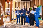 Đoàn đại biểu đại diện lãnh đạo thành phố Đà Nẵng tham quan các gian hàng tại Horecfex 2026. (Ảnh: Thanh Phong/Vietnam+)