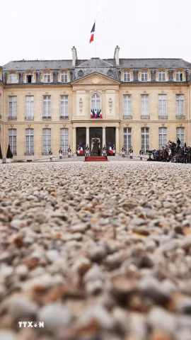 Điện Élysée ở Paris, Pháp. (Ảnh: THX/TTXVN)