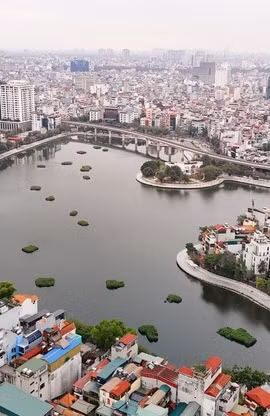 Hồ Đống Đa. (Ảnh: TTXVN phát)
