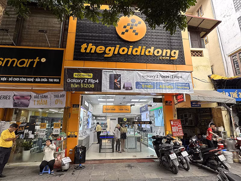 Cửa hàng Thế giới Di động số 21D Hàng Bài.