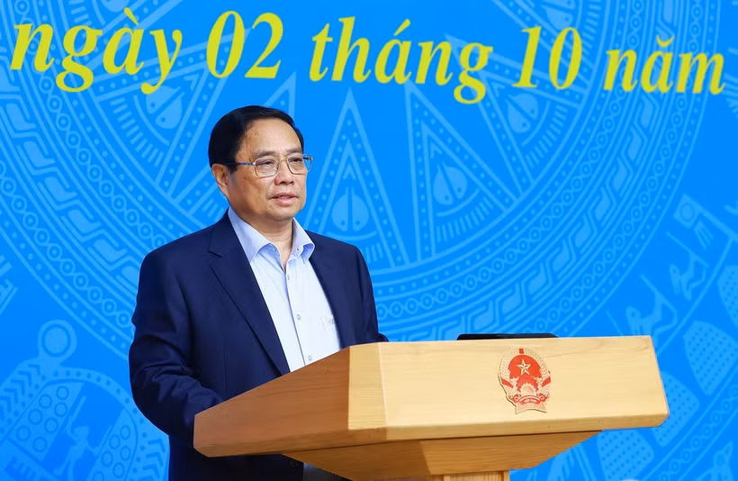 Thủ tướng Phạm Minh Chính chủ trì Phiên họp lần thứ 5 của Ban Chỉ đạo COP26. (Ảnh: Dương Giang/TTXVN)