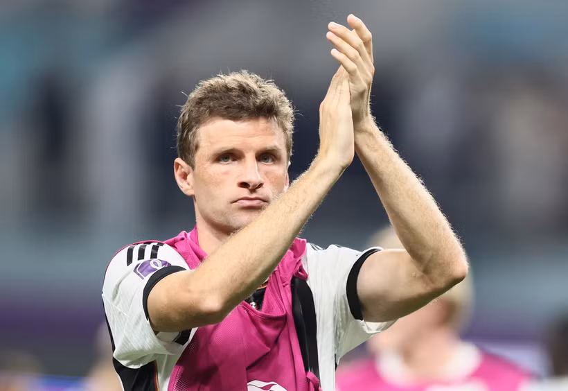 Tuyển thủ Đức Thomas Mueller. (Ảnh: THX/TTXVN)