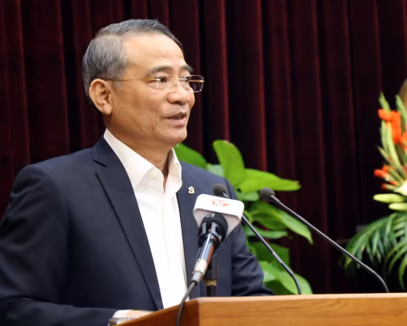 Bí thư Thành ủy Đà Nẵng Trương Quang Nghĩa. (Ảnh: Nguyễn Sơn/TTXVN)