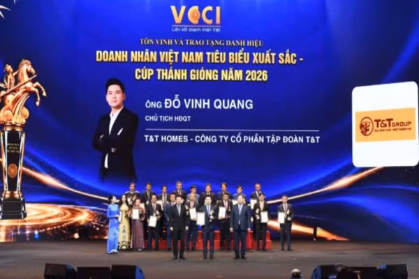 Phó Chủ tịch T&T Group Đỗ Vinh Quang được vinh danh Doanh nhân Việt Nam tiêu biểu